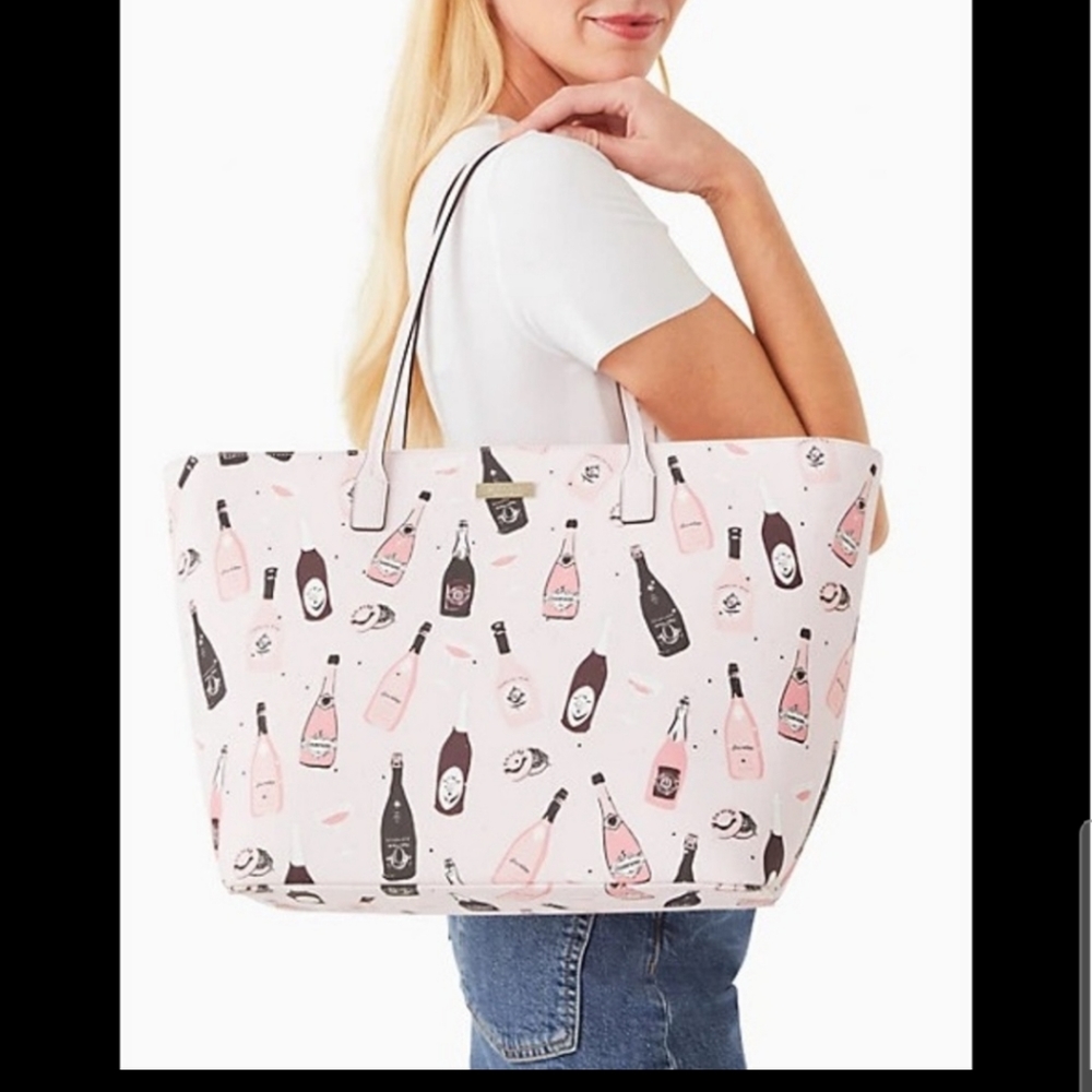 Kate spade Margarita Champagne Tote Bag NWT